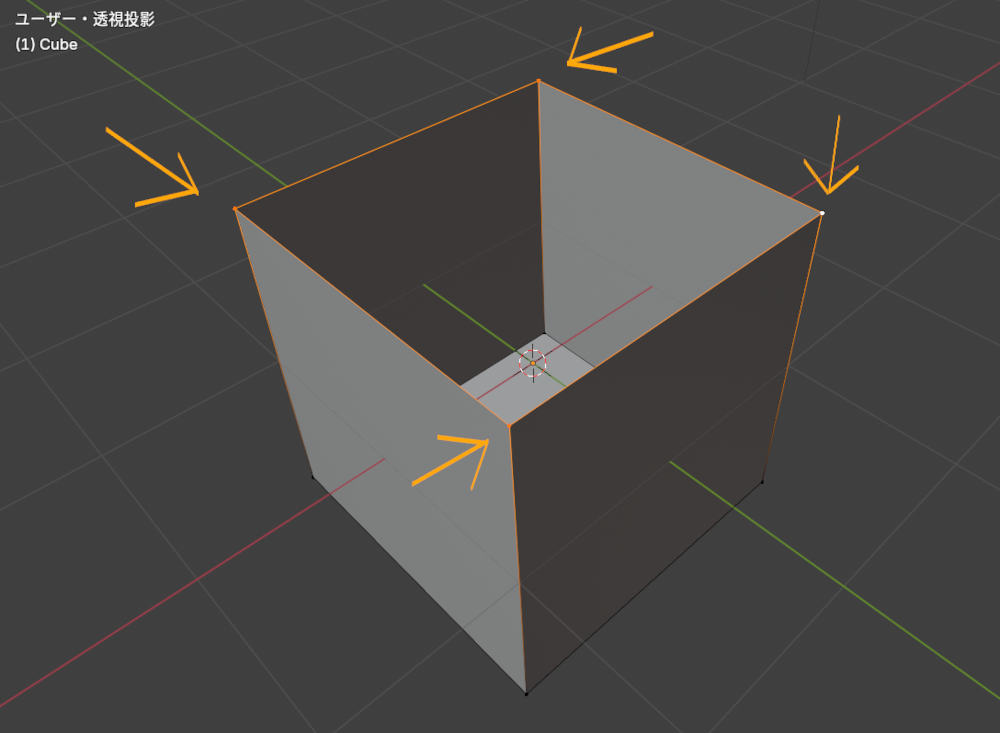 Blenderで面張りをする方法　６