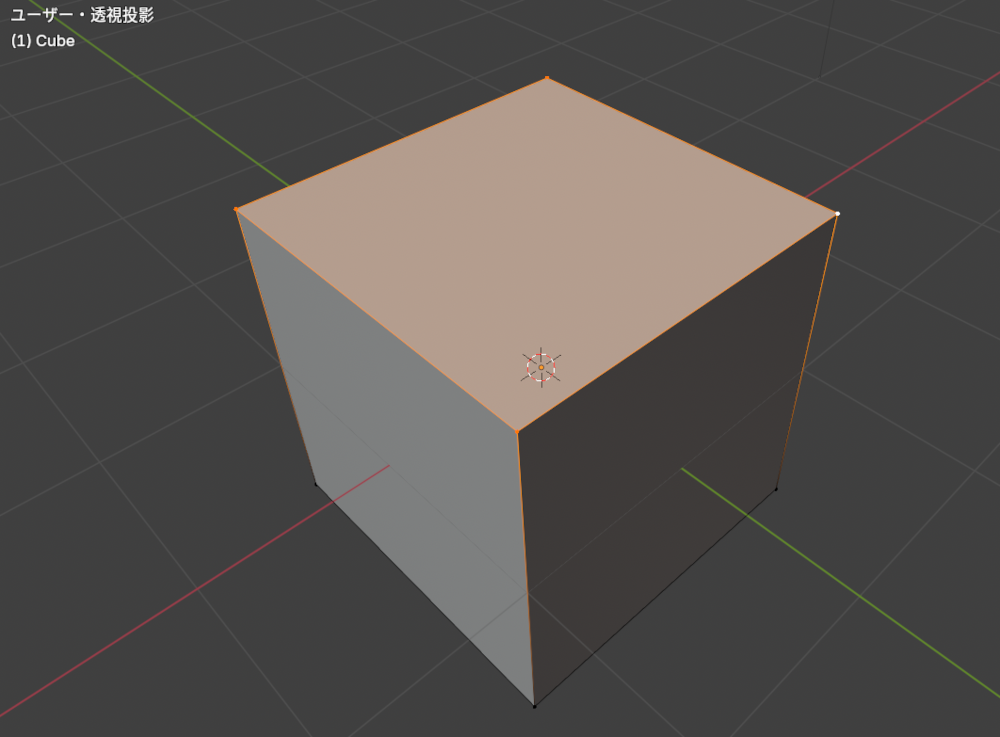 Blenderで面張りをする方法　７
