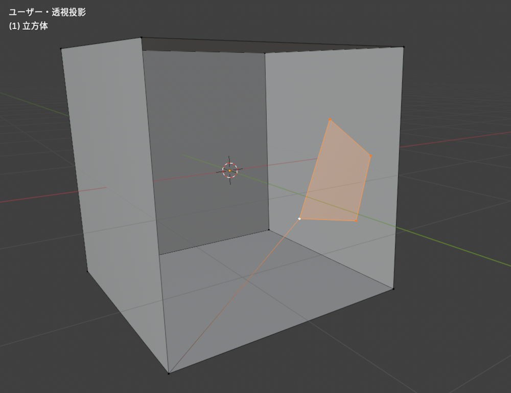 Blenderで頂点を追加する方法　１１