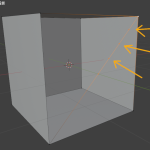 Blenderで頂点を追加する方法　９