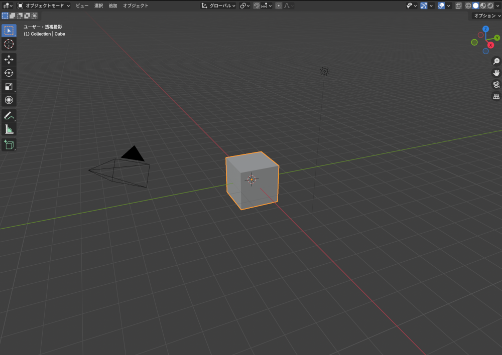 Blenderのオブジェクトに色を付ける方法　１
